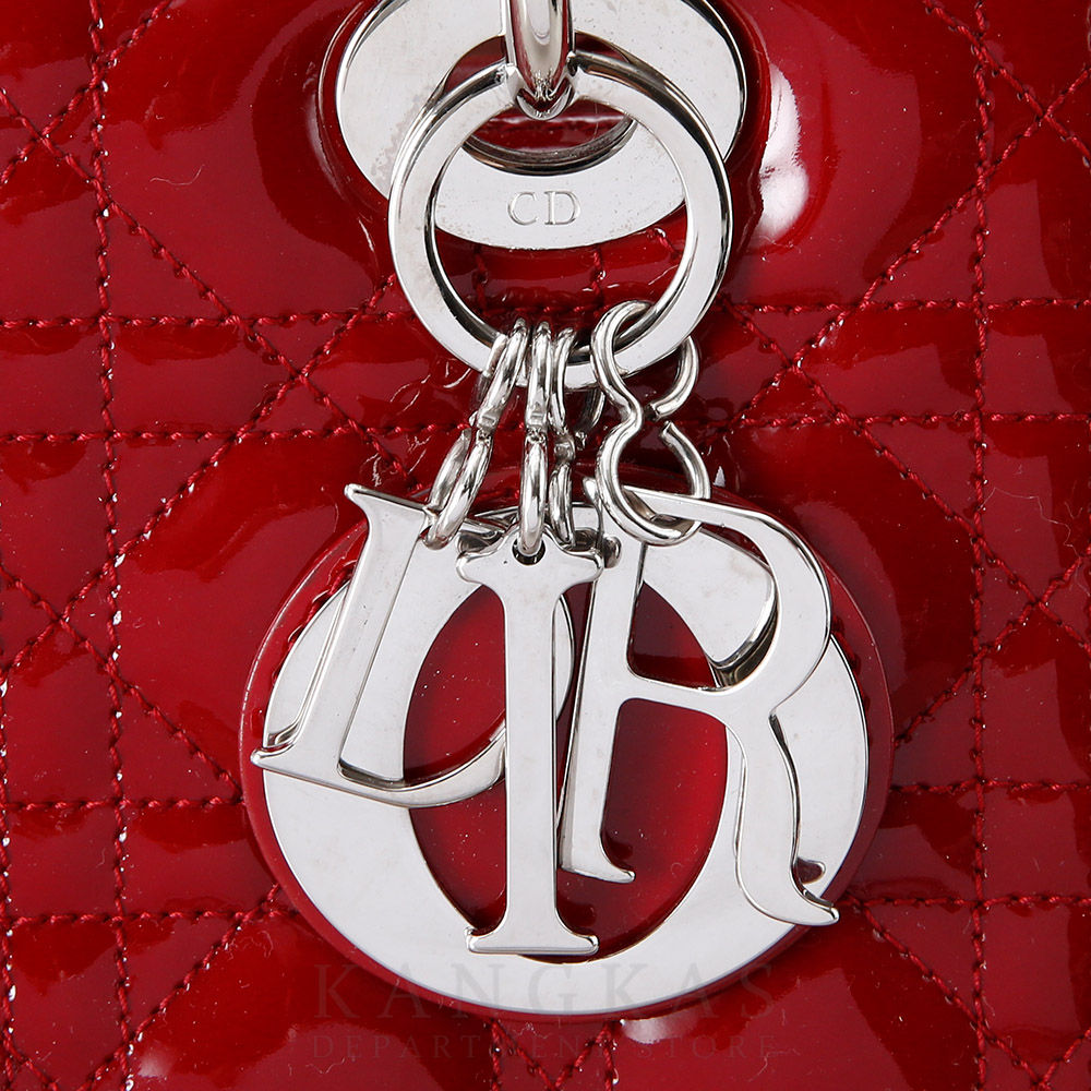 CHRISTIAN DIOR(USED)크리스찬디올 레이디디올 페이던트 미듐 레드